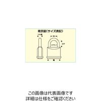 エスコ 38mm 南京錠(ロックアウト用/紫) EA983TB-37 1セット(4個)（直送品）