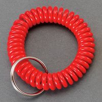 エスコ リストキーコイル(レッド) EA916ZL-161A 1セット(15個)（直送品）