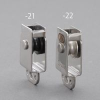 エスコ 26x15x54mm 吊具用滑車(樹脂車/ステンレス枠) EA970KH-21 1セット(4個)（直送品）