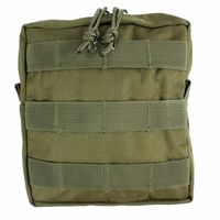 エスコ 152x 50x165mm 小物ポーチ(OD色) EA925DB-43 1セット(2個)（直送品）