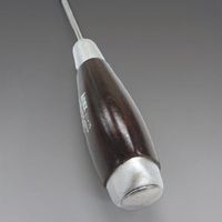 エスコ #1 x 75mm [+]ドライバー(貫通型・木柄) EA557DM-1 1セット(5本)（直送品）