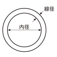 エスコ 10x 50mm 丸リング(ステンレス製) EA638JC-4 1セット(5個)（直送品）