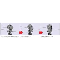 エスコ 10ー20mm ケーブル滑車(メッセンジャーワイヤー用) EA947G-1 1セット(4個)（直送品）