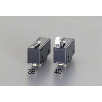 エスコ AC250V/15A マイクロスイッチ(ローラ・リーフ・スプリング) EA940DK-40 1セット(4個)（直送品）
