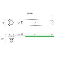 エスコ [+ ー]ドライバーセット(ラチェット式) EA562-5 1セット(5組)（直送品）