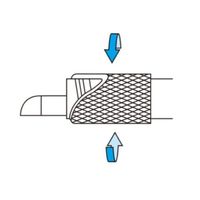 エスコ 6x 60mm 安全環付カラビナ(ステンレス製) EA638JF-6 1セット(3個)（直送品）