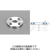 エスコ 1・1/2”/ 5K 溶接差込みフランジ(ステンレス製) EA469FH-14A 1セット(3個)（直送品）
