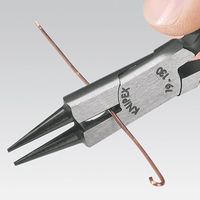 エスコ 130mm ラウンドノーズプライヤー(カッター付/磨き) EA537M-130 1丁（直送品）