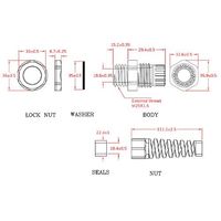 エスコ 13ー18mm/25mm ケーブルグランド(スリーブ付/10個) EA948HB-64 1袋(10個)（直送品）