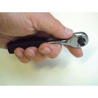 エスコ 1/4”DR/115mm ラチェットハンドル(ロッキング) EA618AA-14 1本(1丁)（直送品）