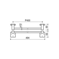 杉田エース タオルレール SCー041ーXC 169161 1台（直送品）