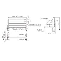 杉田エース RVシェルフ RVー200ーSPーS バネ式 ビス止め 531300 1個（直送品）