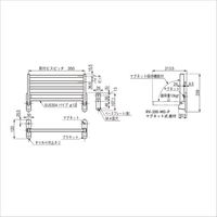 杉田エース RVシェルフ RVー200ーMGーP マグネット式 座付 531303 1個（直送品）