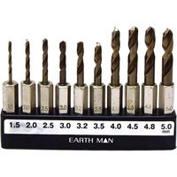 高儀 EARTH MAN ショートステンレス用ドリル 10本組 No.35814 4907052358140 1セット(2個)（直送品）