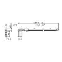 アトムリビンテック アトム FCXー2950ーKーHーL 2WAYソフトクローズ 上部吊車 茶 FCー318付 286680 1セット（直送品）