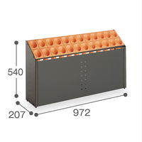 テラモト オブリークアーバン C24 オレンジ UB-285-224-7 1台