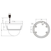 マザーツール 2.1メガピクセル防水ドーム型AHDワンケーブルカメラ MTDーI2424AHD 1個（直送品）