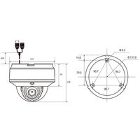 マザーツール SDカードレコーダー搭載2.1メガピクセルドーム型AHDカメラ MTDーSD03FHD 1個（直送品）