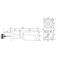 マザーツール 電動ズームレンズ搭載2.1メガピクセル 防水バレット型AHDカメラ MTWーE6876AHD 1個（直送品）
