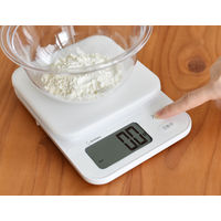 【デジタルはかり】 ドリテック デジタルスケール「ブランジェ」2kgホワイト KS-729WT 1個