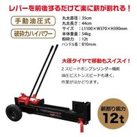 シンセイ 新型手動式薪割り機12t HLS-12T 1台（直送品）