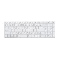 キーボード Bluetooth パンタグラフ 薄型 コンパクト 106キー ホワイト BSKBB320WH 1個 バッファロー（直送品）