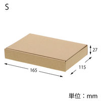 シモジマ HEIKO ミニダンボール 外寸：縦115×横165×厚さ27mm MD-S 1セット（100枚：10枚入×10パック）