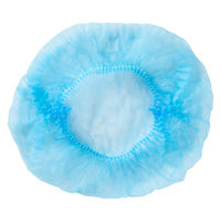 アスクル 不織布ヘアキャップ　圧縮タイプ　ブルー　使い捨て　ヘアキャップ　ディスポ　サージキャップ　棒状　青　1袋（100枚入） オリジナル