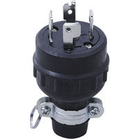 朝日電器 引掛防水ゴムプラグ接地3P20A AG-H231PH 1セット(5個)