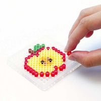 カワダ パーラービーズ シリコンプレートしかく・ろっかくセット 80-30006　1セット（5個）