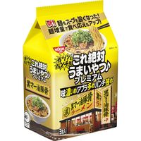 日清食品 日清これ絶対うまいやつ♪プレミアム 黒マー油豚骨 ３食パック インスタントラーメン 袋麺