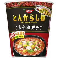 日清のとんがらし麺 うま辛海鮮チゲ 12個 日清食品 カップ麺