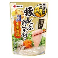 豚しゃぶ野菜鍋つゆ生姜白湯 750g 3個 ヤマキ