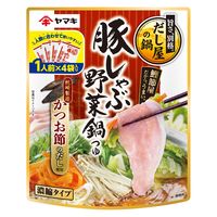 豚しゃぶ野菜鍋つゆかつお 26g×4袋 3個 ヤマキ