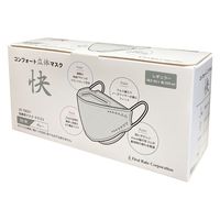 コンフォート立体マスク快 グレー FR-6783 1箱（50枚入） ファーストレイト