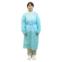 小野商事 不織布アイソレーションガウン ブルー 100着 フリーサイズ WS6670 1セット(100着)（直送品）