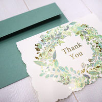 包む メッセージカード サンキュー ボタニカル ブライトリーフ TC083 1セット(5枚)（直送品）