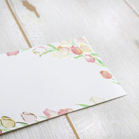 包む 封筒付きミニメッセージカード ピュアチューリップ 5枚入 TC086 1セット(5個)（直送品）