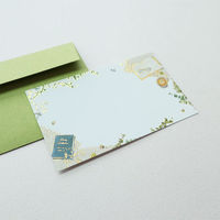 包む 封筒付きミニメッセージカード ほっと一息 5枚入 TC104 1セット（5個）（直送品）