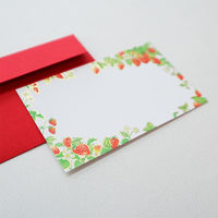 包む 封筒付きミニメッセージカード ベリー 5枚入 TC107 1セット（5個）（直送品）