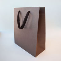 包む 紙袋 グレンエンボスBAG 縦長 270×320 ブラウン TG030 1セット(3個)（直送品）