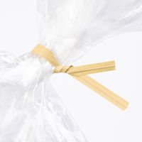 現場のチカラ ビニールタイ クラフト 4mm×10cm 1袋（1000本）  オリジナル