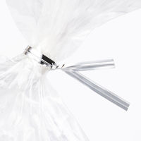 現場のチカラ ビニールタイ PET 銀 4mm×10cm 1セット（3000本：1000本×3袋）  オリジナル