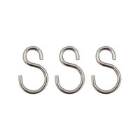 New Hikari (ニューヒカリ）　ステンレスSフック 36mm 3個入　SH-SSH30　1パック（直送品）