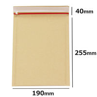 ロジマート 薄口クッション封筒【NO2】DVDサイズ 600枚入り 190×255+40mm 200u190-1 1セット（直送品）