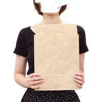 ロジマート 宅配袋M 未晒100g【100枚】260×80×320+60 シール付き 94-100 1セット（直送品）