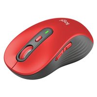 ロジクール（Logicool） 無線（ワイヤレス）マウス M750 レッド 6ボタン 静音タイプ Lサイズ デバイス切替対応