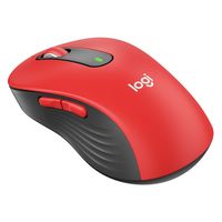 ロジクール（Logicool） 無線（ワイヤレス）マウス M650 レッド 5ボタン 静音タイプ Lサイズ 1個