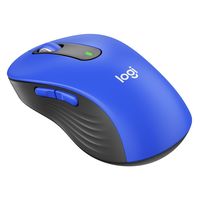 ロジクール（Logicool） 無線（ワイヤレス）マウス M650 ブルー 5ボタン 静音タイプ Lサイズ 1個