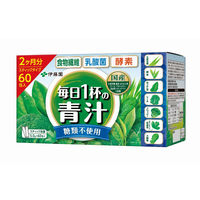 毎日1杯の青汁 乳酸菌 糖類不使用 5.0g×60包 粉末 1セット（120包：60包入×2箱） 伊藤園